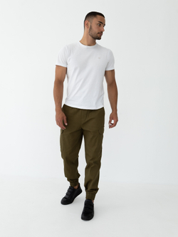 Джоггеры карго хлопковые. Хаки