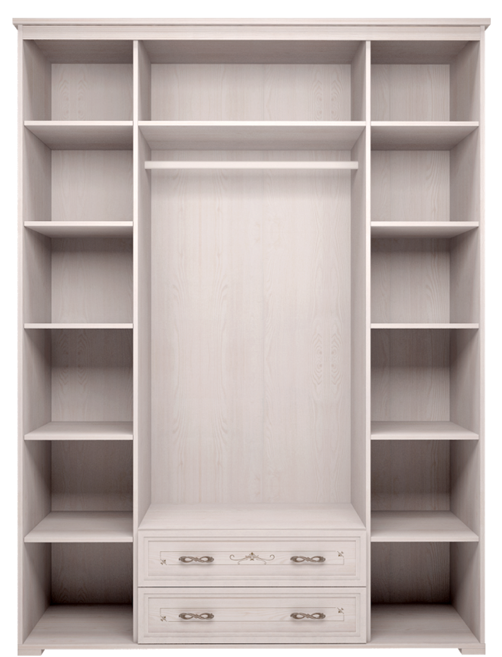 Шкаф для платья и белья Афродита 02  без карниза