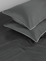 MOON 2 Наволочки, сатин темно-серый