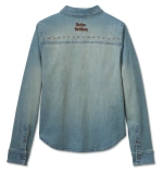 Рубашка Women´s Denim Shirt Studded blue Harley-Davidson