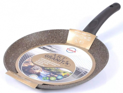Сковорода блинная TVS ART Granit induction 25 см. фикс. ручка
