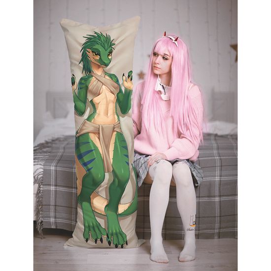 Дакимакура фурри Раптор девочка арт. 1280