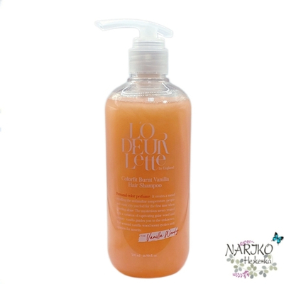 Парфюмированный шампунь для волос c ароматом шафрана, имбиря и ванили L'ODEURLETTE In England Colorfit Burnt Vanilla Hair Shampoo, 500 мл.