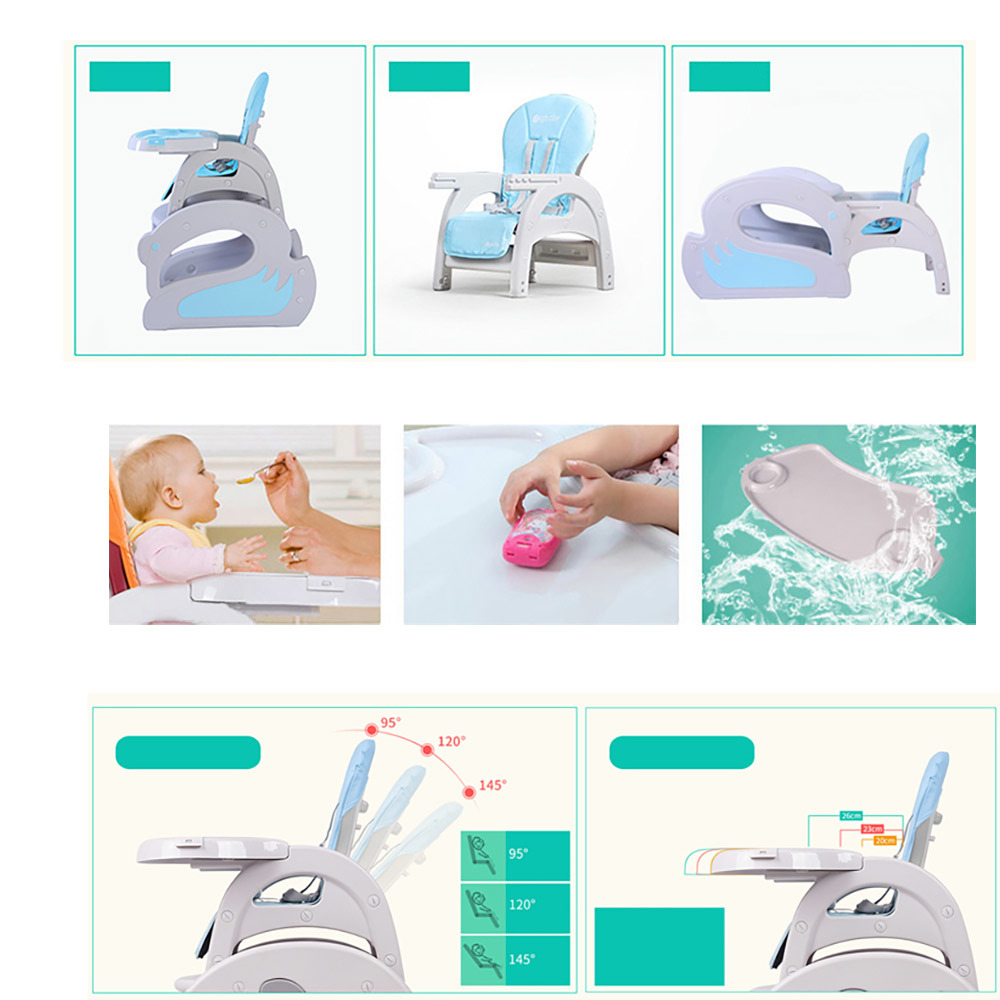 PITUSO Стул-трансформер для кормления ELEPHANT Turquoise/Бирюзовый