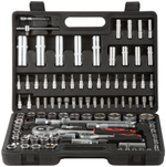 Набор инструмента автомобильный 108 шт. CrV 1/2"+1/4" 65205