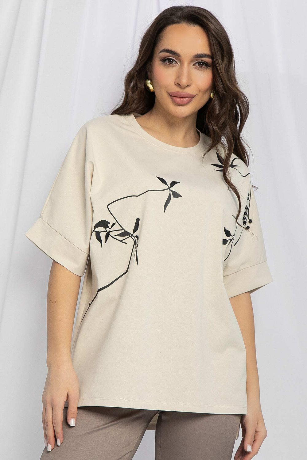 Блуза Ампир (бежевая) Б13169-20М LT Collection