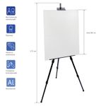 Мольберт алюминиевый переносной Гамма, 77*85*175см, с чехлом