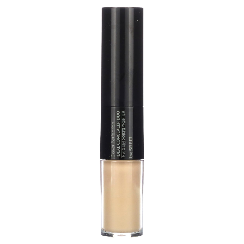 The Saem, Cover Perfection, Ideal Concealer Duo, 02 насыщенный бежевый, 1 шт.