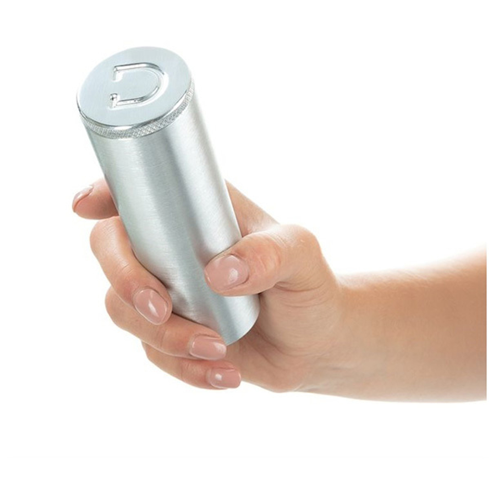 Серебристая анальная втулка 10,5см Doxy Butt Plug Smooth DXBPSSM