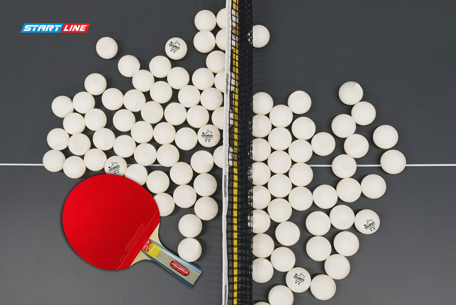 Мячи Start line Standart 2* New (3 шт, бел.) фото №12