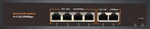 POE-42E-1 коммутатор PoE 4+2 порта, металлический корпус