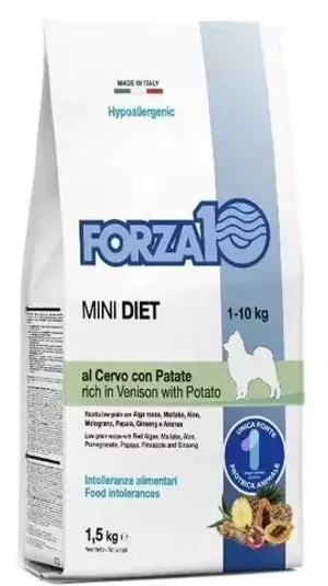 Forza 10 Корм для собак мини пород гипоаллергенный Mini Diet Cervo con Patate с олениной и картофелем