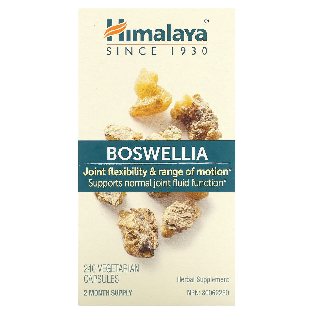 Himalaya, босвеллия, 240 вегетарианских капсул (125 мг в 1 капсуле)
