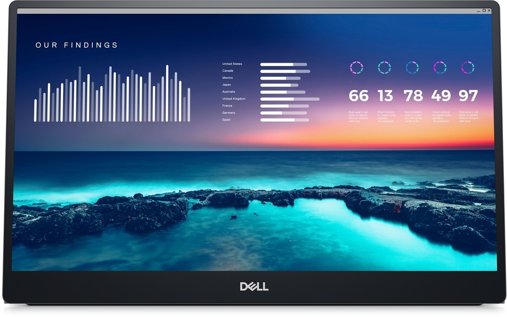 Монитор DELL P1424H 210-BHQQ черный