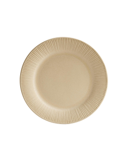 Zara Home тарелка обеденная из каменной керамики, цвет бежевый, 26 см