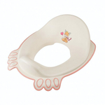 Накладка на унитаз детская с декором (светло-розовый)