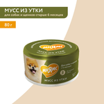 Влажный дополнительный корм Мнямс На каждый день Мусс из утки для собак и щенков старше 6 месяцев 80 г