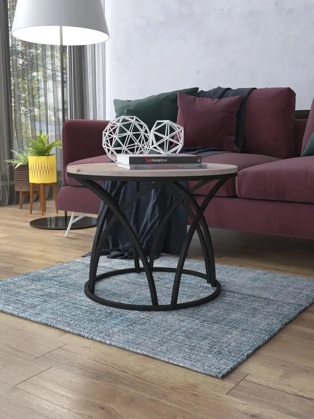 Журнальный стол Тюльпан - ЧД - МДФ в ПВХ