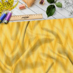 Ткань бязь жёлтые зигзаги в полоску
