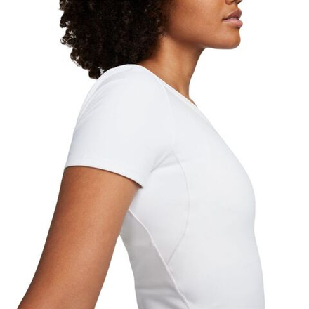 Женская теннисная футболка Nike One Fitted Dir-Fit Short Sleeve Top - White