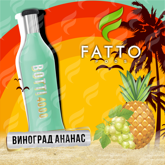 FATTO PODS BOTTI (2% nic) – Pineapple Grapes
