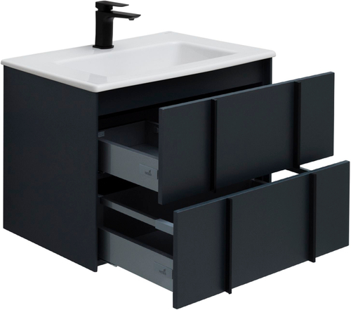 Тумба с раковиной Allen Brau Reality 70 см 1.32004.AM антрацит матовый