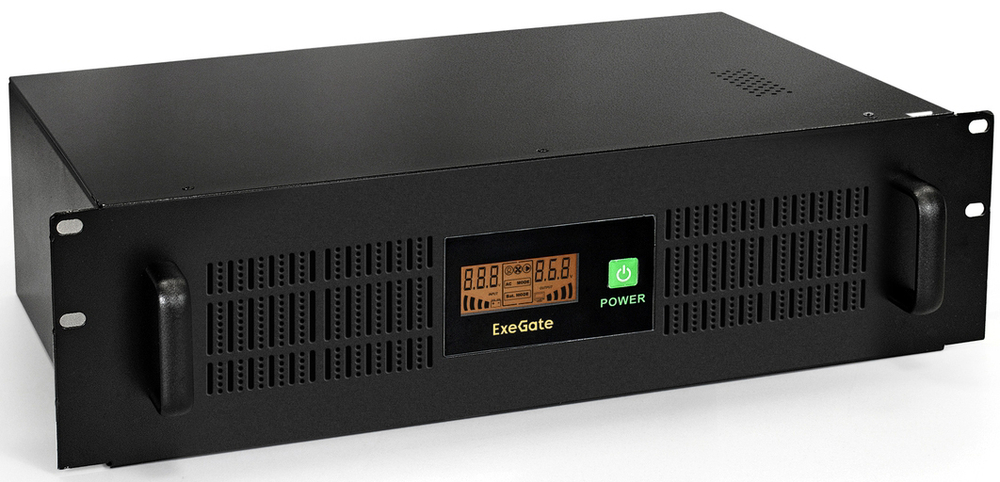 Источник бесперебойного питания  Exegate ServerRM UNL-1500.LCD.AVR.EURO.RJ.USB.3U