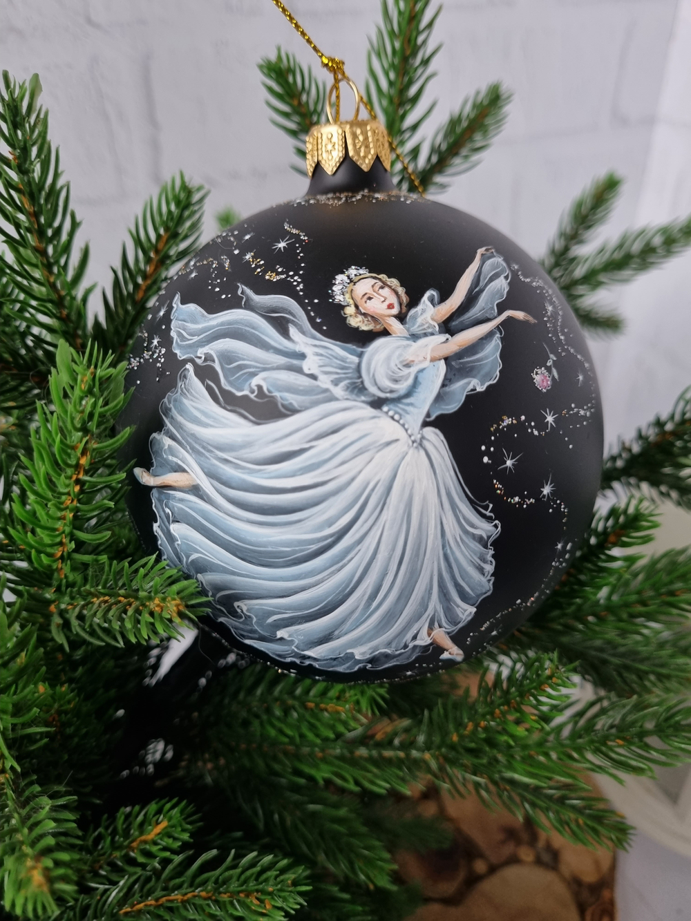 Шар стеклянный "Русский Балет", ручная роспись