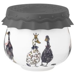 БАНКА LEFARD "FAMILY FARM" С СИЛИКОНОВОЙ КРЫШКОЙ 8*8*6,5 CM 180 МЛ