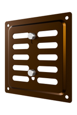 Решетка вентиляционная MER регулируемая 100x100 окраш.сталь Metallic brown ERA