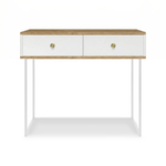 Туалетный столик консоль ROYAL 5311 эко (Дуб Кантри-Белый-р.золото)