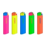 Зажигалки механические X1 HC5 II SP неоновые цветные крышки (комплект 50 шт)