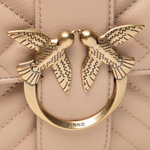 CLASSIC LOVE BAG ICON V QUILT MIX - beige