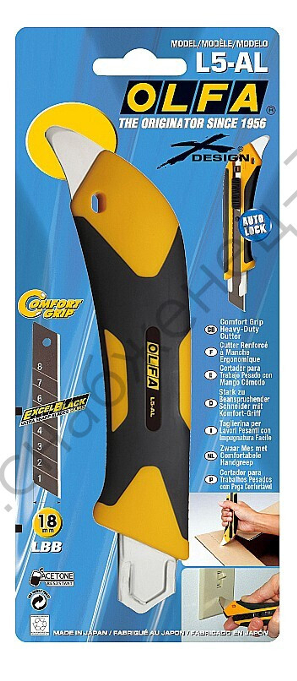 OLFA Autolock, 18 мм, нож (OL-L5-AL)