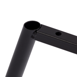 Стул обеденный Medeo флок , молочный/черный, 4, 47х56х89