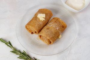 БЛИНЧИКИ С КУРИЦЕЙ И ГРИБАМИ 200ГР