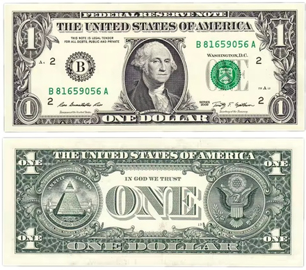 США 1 доллара 2009 Большая печать Соединенных Штатов Нью-Йорк UNC