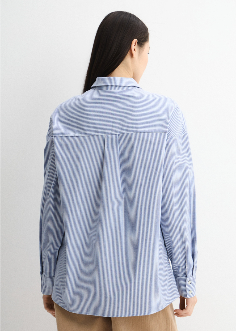 Рубашка оксфорд в полоску