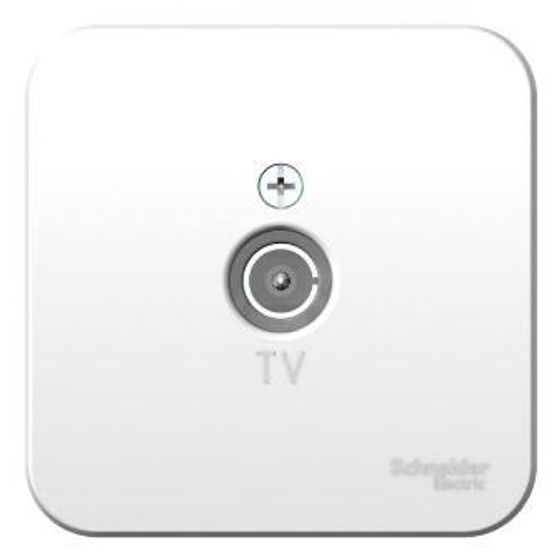 Розетка TV СП Мира проходная бел./бел. Lezard 701-0202-129