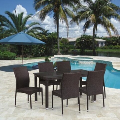 Комплект мебели T256A/Y380A-W53 Brown 6Pcs
