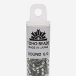 Японский бисер TOHO Round 8/0 (№29), с внутренним серебрением, прозрачный
