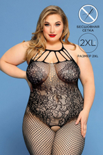 Костюм-сетка Candy Girl Hera, нейлон, черный, 2XL (Цвет: черный)