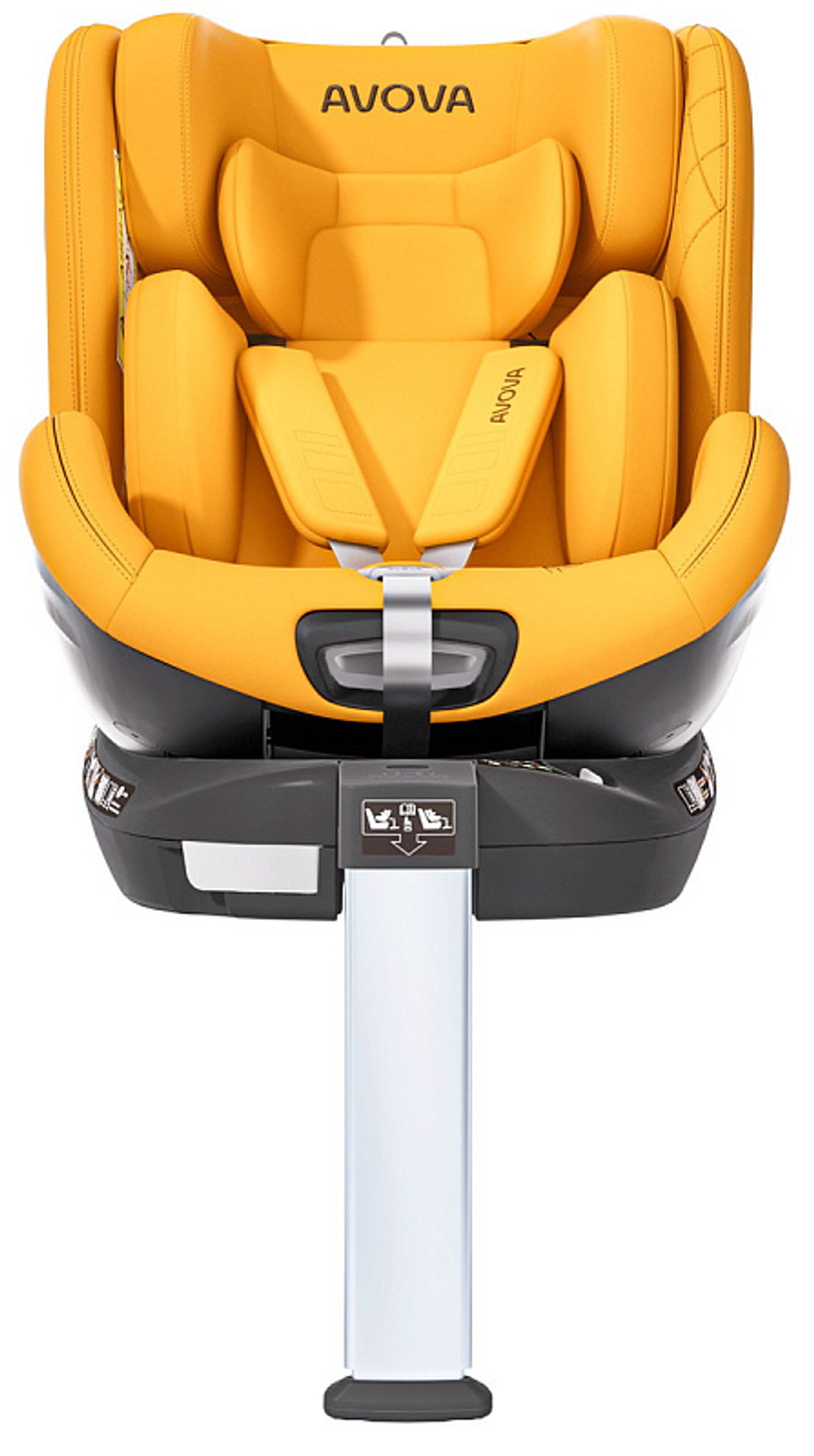 Автокресло Avova Swan Fix i-Size 0-1-2 (40-125 см, 0-25 кг) Beach Yellow, желтый