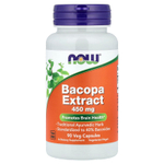 NOW Foods, экстракт бакопы, 450 мг, 90 вегетарианских капсул