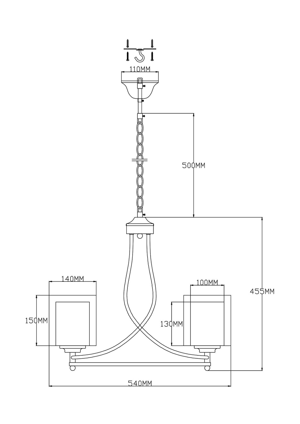 Люстра подвесная Moderli V2524-3P Maximilian