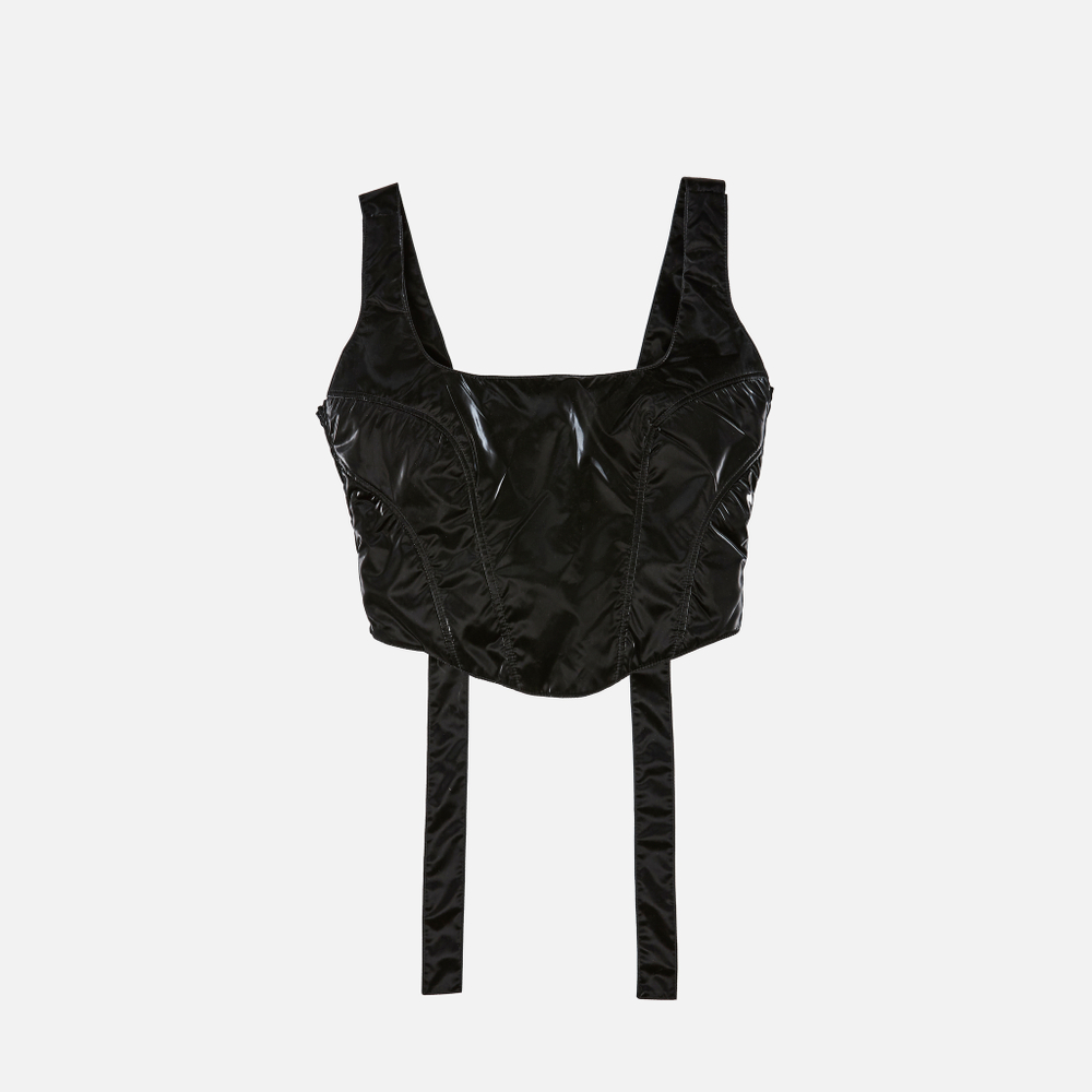 BLACK NYLON TOP