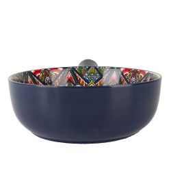 Кокотница с ручкой " " (синий) 21.5х16х5.8см (подарочная упаковка)