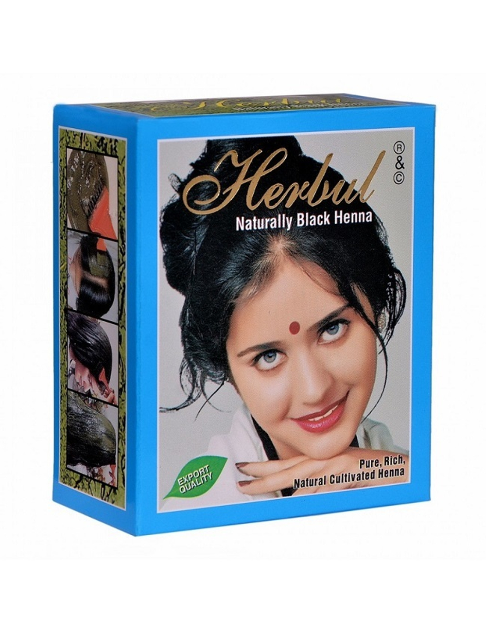 Краска на основе хны Herbul Henna Black Черный 6х10гр= 60 гр