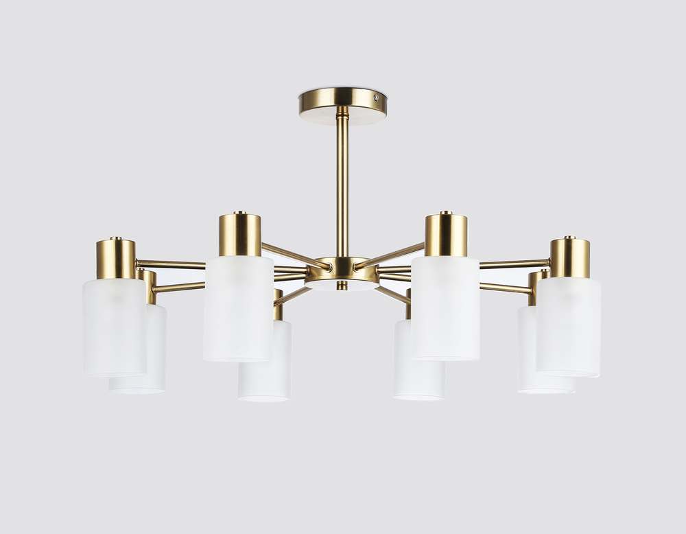 Светильник подвесной TR9584/8 BS латунь E14*8 max 40W 720*720*385