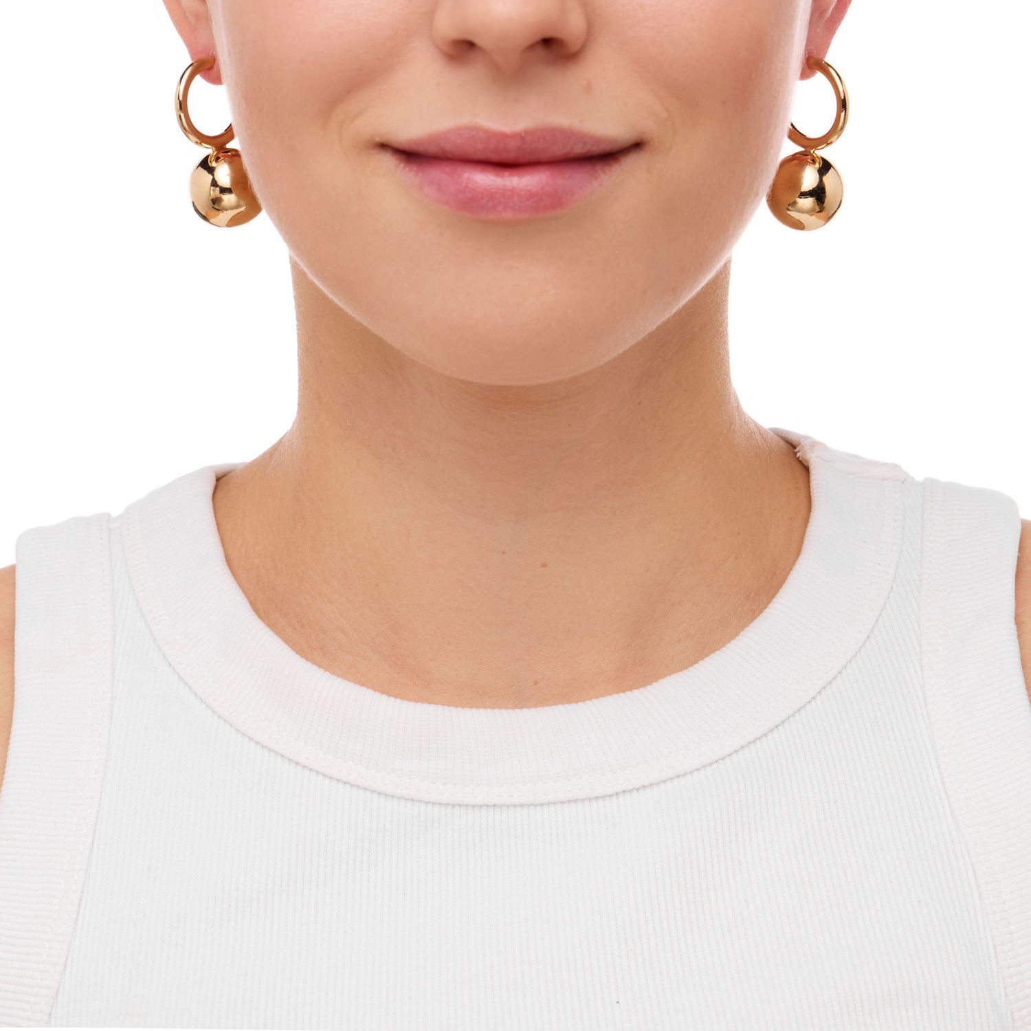 Серьги Halo Charm Earrings – Gold